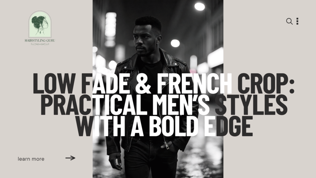 Low Fade & French Crop: Practical Men’s Styles with a Bold Edge