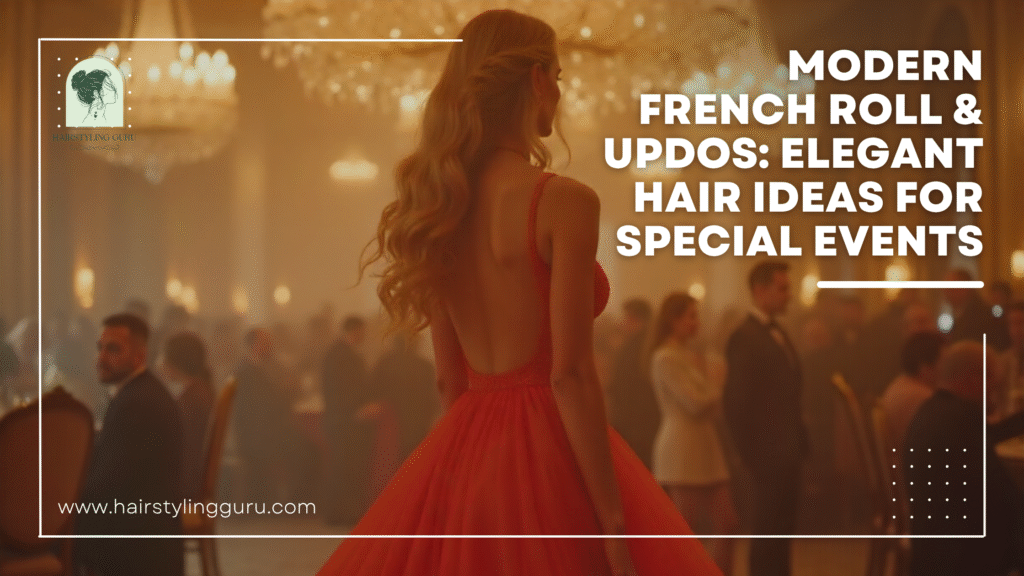 Modern French Roll & Updos: Elegant Hair Ideas for Special Events